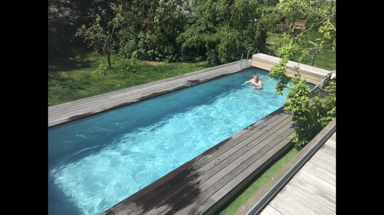 Ferienwohnung Apartment Doppelzimmer In Der Villa Naturpark Rheinblick, Ruhig, Aussicht, Pool 科布倫茨 外观 照片