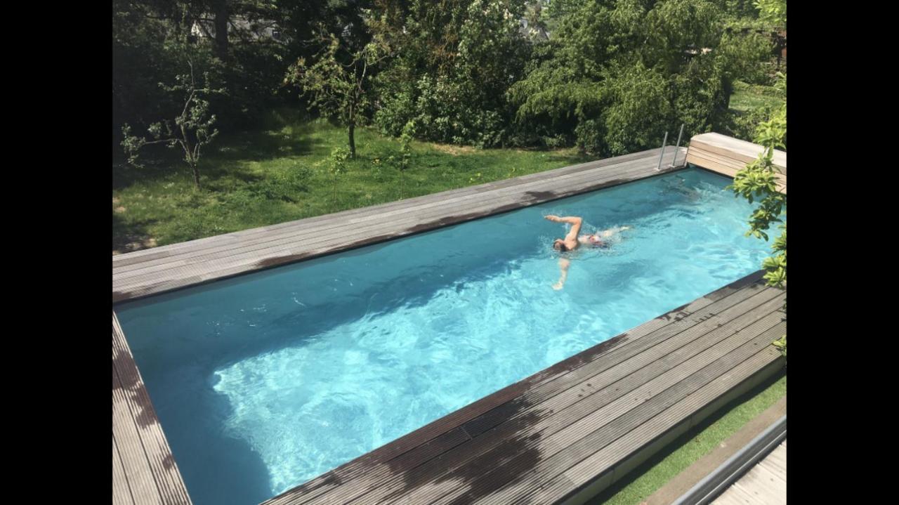 Ferienwohnung Apartment Doppelzimmer In Der Villa Naturpark Rheinblick, Ruhig, Aussicht, Pool 科布倫茨 外观 照片